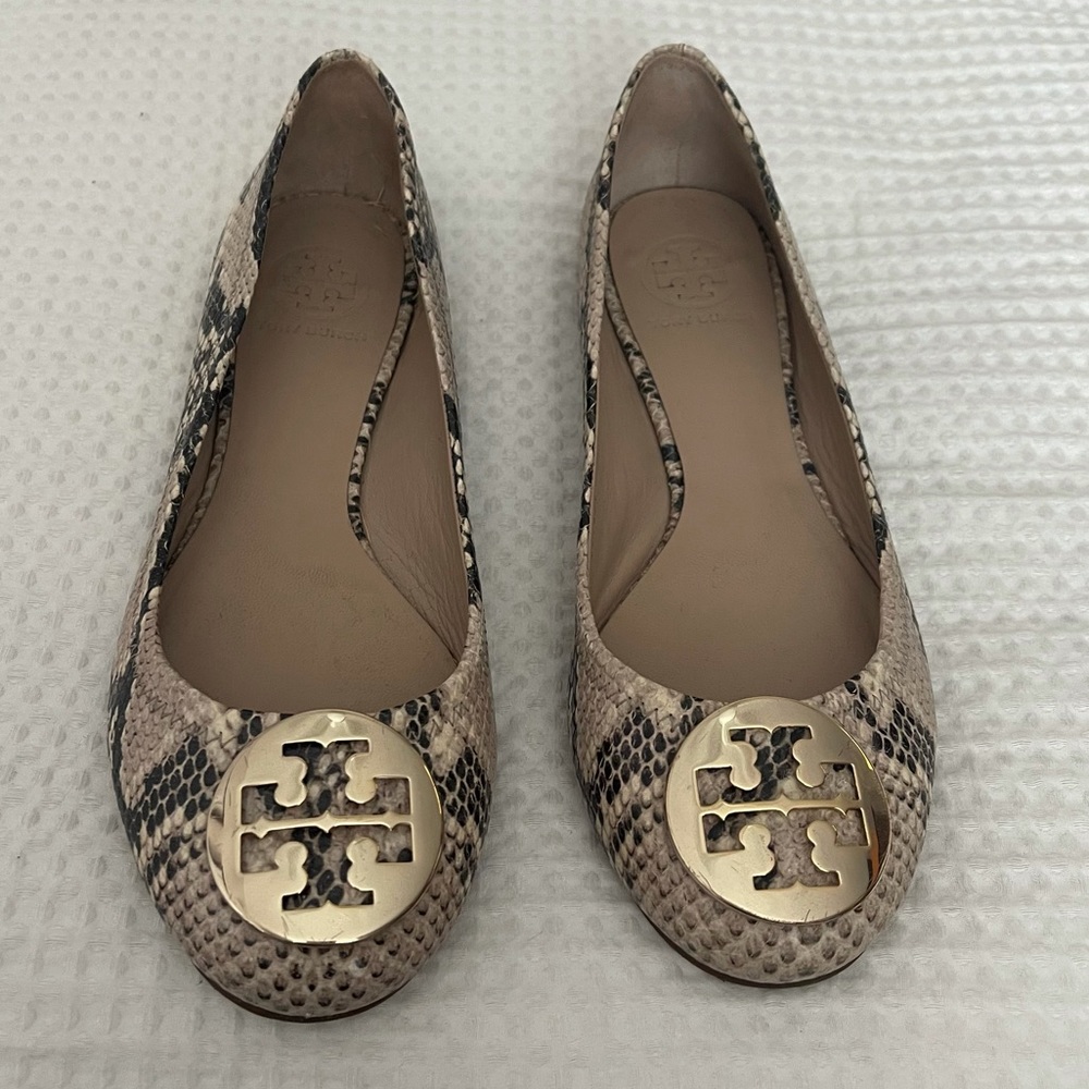 Tory Burch Snakeskin Ballet slipper flats